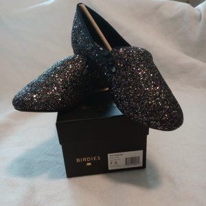 Birdies Starling Black Glitter size 7.5